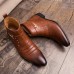 Men Casual Genuine Leather Pointed Toe Business Ankle Boots Men Casual Genuine Leather Pointed Toe Business Ankle Boots