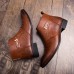 Men Casual Genuine Leather Pointed Toe Business Ankle Boots Men Casual Genuine Leather Pointed Toe Business Ankle Boots
