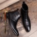 Men Casual Genuine Leather Pointed Toe Business Ankle Boots Men Casual Genuine Leather Pointed Toe Business Ankle Boots
