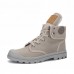 Lace Up Warm Wool Lining Round Toe Soft Sole Short Boots For Men Lace Up Warm Wool Lining Round Toe Soft Sole Short Boots For Men
