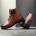 Men Casual Soft Lace Up Leather Ankle Boots Men Casual Soft Lace Up Leather Ankle Boots
