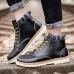 Men Casual Soft Leather Ankle Boots Lace Up Boots Moc Toe Shoes Men Casual Soft Leather Ankle Boots Lace Up Boots Moc Toe Shoes