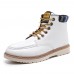 Men Casual Soft Leather Ankle Boots Lace Up Boots Moc Toe Shoes Men Casual Soft Leather Ankle Boots Lace Up Boots Moc Toe Shoes
