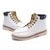 Men Casual Soft Leather Ankle Boots Lace Up Boots Moc Toe Shoes Men Casual Soft Leather Ankle Boots Lace Up Boots Moc Toe Shoes