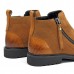 Men Casual Elegant Cap Toe Suede Genuine Leather Side Zipper Boots Men Casual Elegant Cap Toe Suede Genuine Leather Side Zipper Boots