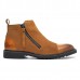 Men Casual Elegant Cap Toe Suede Genuine Leather Side Zipper Boots Men Casual Elegant Cap Toe Suede Genuine Leather Side Zipper Boots