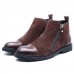 Men Casual Elegant Cap Toe Suede Genuine Leather Side Zipper Boots Men Casual Elegant Cap Toe Suede Genuine Leather Side Zipper Boots