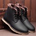 Men Soft Warm Plush Lining Leather Slip-on Snow Boots Men Soft Warm Plush Lining Leather Slip-on Snow Boots