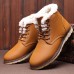 Men Soft Warm Plush Lining Leather Slip-on Snow Boots Men Soft Warm Plush Lining Leather Slip-on Snow Boots