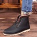 Men Soft Warm Plush Lining Leather Slip-on Snow Boots Men Soft Warm Plush Lining Leather Slip-on Snow Boots