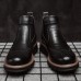 Men Retro Soft Classic Brogue Leather Chelsea Ankle Boots Men Retro Soft Classic Brogue Leather Chelsea Ankle Boots