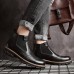Men Retro Soft Classic Brogue Leather Chelsea Ankle Boots Men Retro Soft Classic Brogue Leather Chelsea Ankle Boots