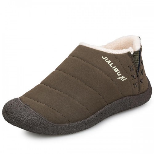 Men Comfy Soft Elastic Band Slip Resistant Outsole Warm Fur Lining Cloth Snow Boots Men Comfy Soft Elastic Band Slip Resistant Outsole Warm Fur Lining Cloth Snow Boots