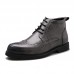 Men Microfiber Brogue Carved Casual Business Ankle Boots Men Microfiber Brogue Carved Casual Business Ankle Boots