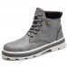 Men Vintage Soft Lace Up Leather Ankle Boots Men Vintage Soft Lace Up Leather Ankle Boots