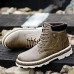 Men Vintage Soft Lace Up Leather Ankle Boots Men Vintage Soft Lace Up Leather Ankle Boots