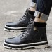 Men Vintage Soft Lace Up Leather Ankle Boots Men Vintage Soft Lace Up Leather Ankle Boots
