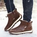 Men Comfy Genuine Leather Slip Resistance Warm Fur Lining Snow Boots Men Comfy Genuine Leather Slip Resistance Warm Fur Lining Snow Boots