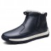 Men Comfy Genuine Leather Slip Resistance Warm Fur Lining Snow Boots Men Comfy Genuine Leather Slip Resistance Warm Fur Lining Snow Boots