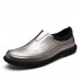 Men Casual Business Soft Sole Genuine Leather Slip On Oxfords Men Casual Business Soft Sole Genuine Leather Slip On Oxfords