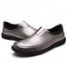 Men Casual Business Soft Sole Genuine Leather Slip On Oxfords Men Casual Business Soft Sole Genuine Leather Slip On Oxfords