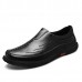 Men Casual Business Soft Sole Genuine Leather Slip On Oxfords Men Casual Business Soft Sole Genuine Leather Slip On Oxfords