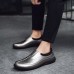 Men Casual Business Soft Sole Genuine Leather Slip On Oxfords Men Casual Business Soft Sole Genuine Leather Slip On Oxfords
