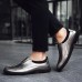 Men Casual Business Soft Sole Genuine Leather Slip On Oxfords Men Casual Business Soft Sole Genuine Leather Slip On Oxfords