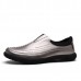 Men Casual Business Soft Sole Genuine Leather Slip On Oxfords Men Casual Business Soft Sole Genuine Leather Slip On Oxfords