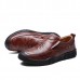 Men Casual Soft Sole Anti Collision Toe Genuine Leather Oxfords Shoes Men Casual Soft Sole Anti Collision Toe Genuine Leather Oxfords Shoes