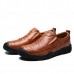 Men Casual Soft Sole Anti Collision Toe Genuine Leather Oxfords Shoes Men Casual Soft Sole Anti Collision Toe Genuine Leather Oxfords Shoes