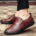 Men Casual Soft Sole Anti Collision Toe Genuine Leather Oxfords Shoes Men Casual Soft Sole Anti Collision Toe Genuine Leather Oxfords Shoes