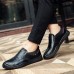 Men Casual Soft Sole Anti Collision Toe Genuine Leather Oxfords Shoes Men Casual Soft Sole Anti Collision Toe Genuine Leather Oxfords Shoes