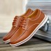 US Size 6.5-11.5 Men Casual Outdoor Low Top Round Toe Leather Oxfords US Size 6.5-11.5 Men Casual Outdoor Low Top Round Toe Leather Oxfords