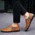 Banggood Shoes Men Casual Hand Stitching Genuine Leather Elastic Flat Oxfords Banggood Shoes Men Casual Hand Stitching Genuine Leather Elastic Flat Oxfords