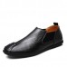 Banggood Shoes Men Casual Hand Stitching Genuine Leather Elastic Flat Oxfords Banggood Shoes Men Casual Hand Stitching Genuine Leather Elastic Flat Oxfords