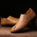 Banggood Shoes Men Casual Hand Stitching Genuine Leather Elastic Flat Oxfords Banggood Shoes Men Casual Hand Stitching Genuine Leather Elastic Flat Oxfords