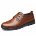 Comfy Men Lace-Up Leather Casual Business Oxfords Shoes Comfy Men Lace-Up Leather Casual Business Oxfords Shoes