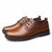 Comfy Men Lace-Up Leather Casual Business Oxfords Shoes Comfy Men Lace-Up Leather Casual Business Oxfords Shoes