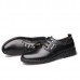 Comfy Men Lace-Up Leather Casual Business Oxfords Shoes Comfy Men Lace-Up Leather Casual Business Oxfords Shoes