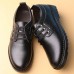 Comfy Men Lace-Up Leather Casual Business Oxfords Shoes Comfy Men Lace-Up Leather Casual Business Oxfords Shoes