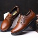 Comfy Men Lace-Up Leather Casual Business Oxfords Shoes Comfy Men Lace-Up Leather Casual Business Oxfords Shoes