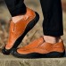 Men Soft Anti Collision Toe Wear Resistance Outsole Genuine Leather Oxfords Men Soft Anti Collision Toe Wear Resistance Outsole Genuine Leather Oxfords