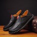 Genuine Leather Casual Slip On Soft Flat Oxfords For Men Genuine Leather Casual Slip On Soft Flat Oxfords For Men
