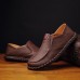 Genuine Leather Casual Slip On Soft Flat Oxfords For Men Genuine Leather Casual Slip On Soft Flat Oxfords For Men