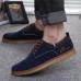 Men Suede Shoes Lace Up Round Toe Casual Outdoor Fashion Oxfords Men Suede Shoes Lace Up Round Toe Casual Outdoor Fashion Oxfords