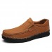 Men Casual Slip On Genuine Leather Moc Toe Oxfords Men Casual Slip On Genuine Leather Moc Toe Oxfords