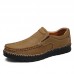 Men Casual Slip On Genuine Leather Moc Toe Oxfords Men Casual Slip On Genuine Leather Moc Toe Oxfords