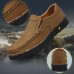 Men Casual Slip On Genuine Leather Moc Toe Oxfords Men Casual Slip On Genuine Leather Moc Toe Oxfords