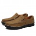 Men Casual Slip On Genuine Leather Moc Toe Oxfords Men Casual Slip On Genuine Leather Moc Toe Oxfords
